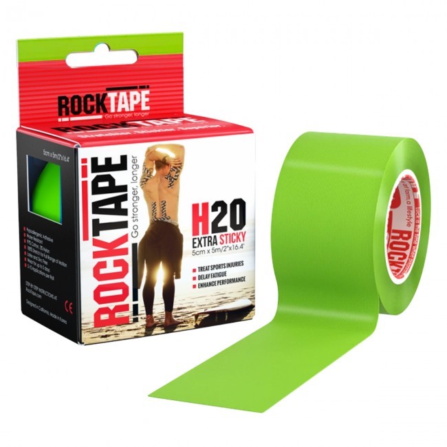 RockTape H20 Kinesiotape - Sporttape - 5 cm x 5 m - Groen