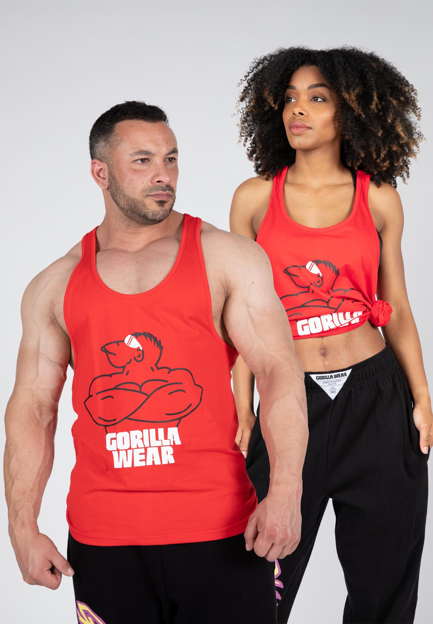 Gorilla Wear Legacy Stringer - Rood - XS