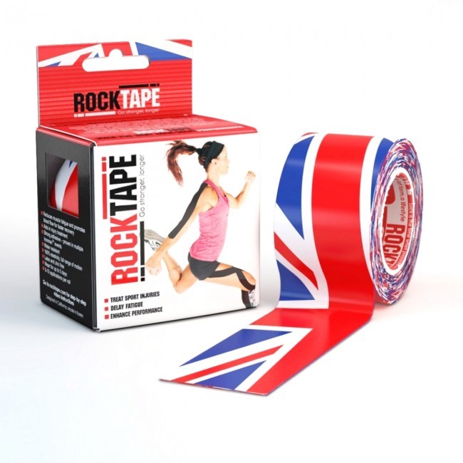 RockTape Classic Kinesiotape - Sporttape - 5 cm x 5 m - UK Vlag