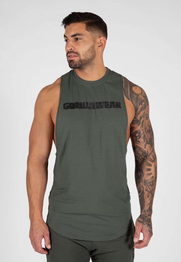 Gorilla Wear Milo Drop Armhole Tank Top - Groen