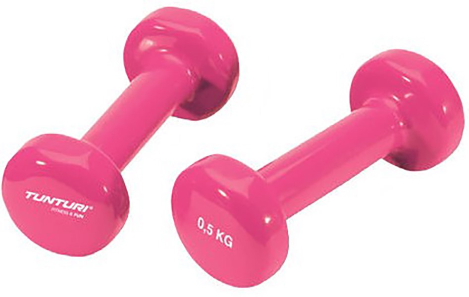 Tunturi Vinyl Dumbbells - 2 x 0,5 kg