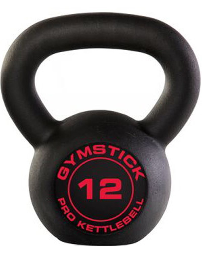 Gymstick Pro Kettlebell - Zwart - Met Online Trainingsvideo's - 12 kg