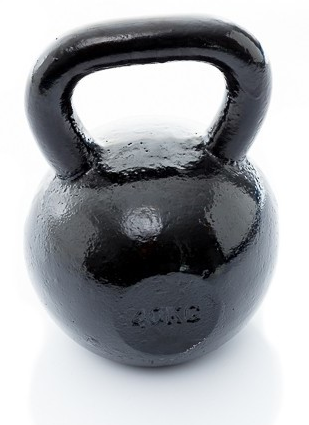 Muscle Power Gietijzeren Kettlebell - Zwart - 40 kg