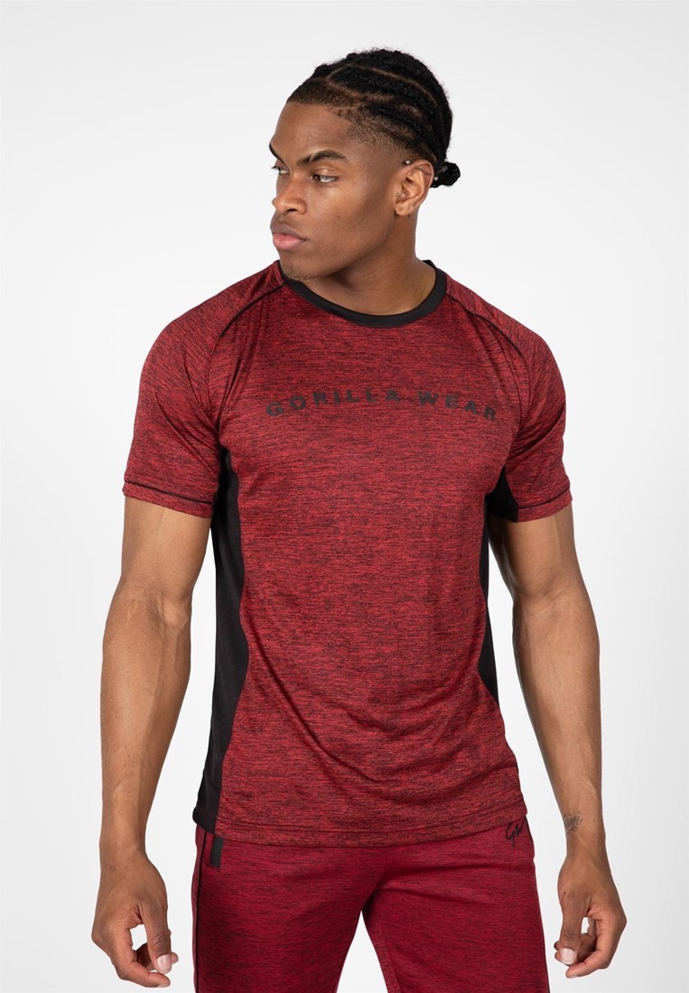 Fremont T-Shirt - Burgundy Red/Black