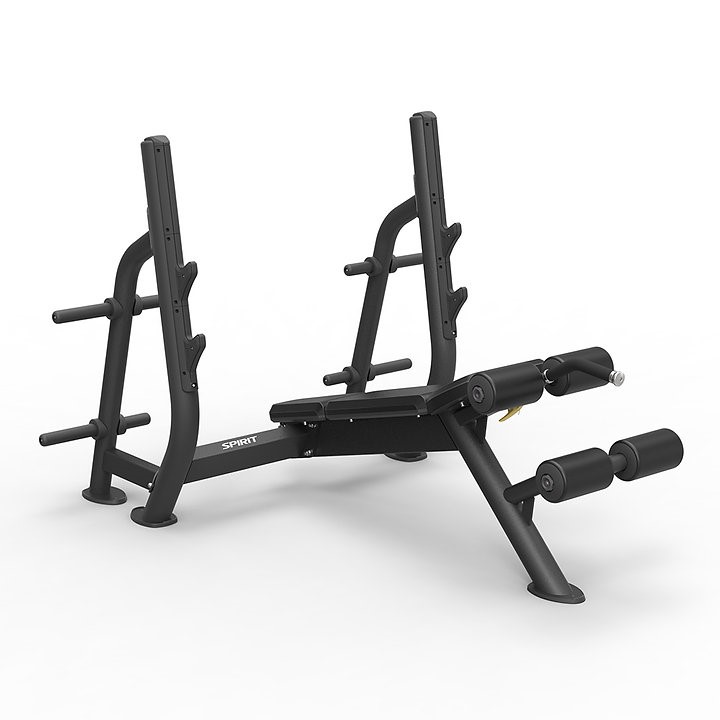 Spirit Fitness Olympic Decline Bench - Schuine Halterbank