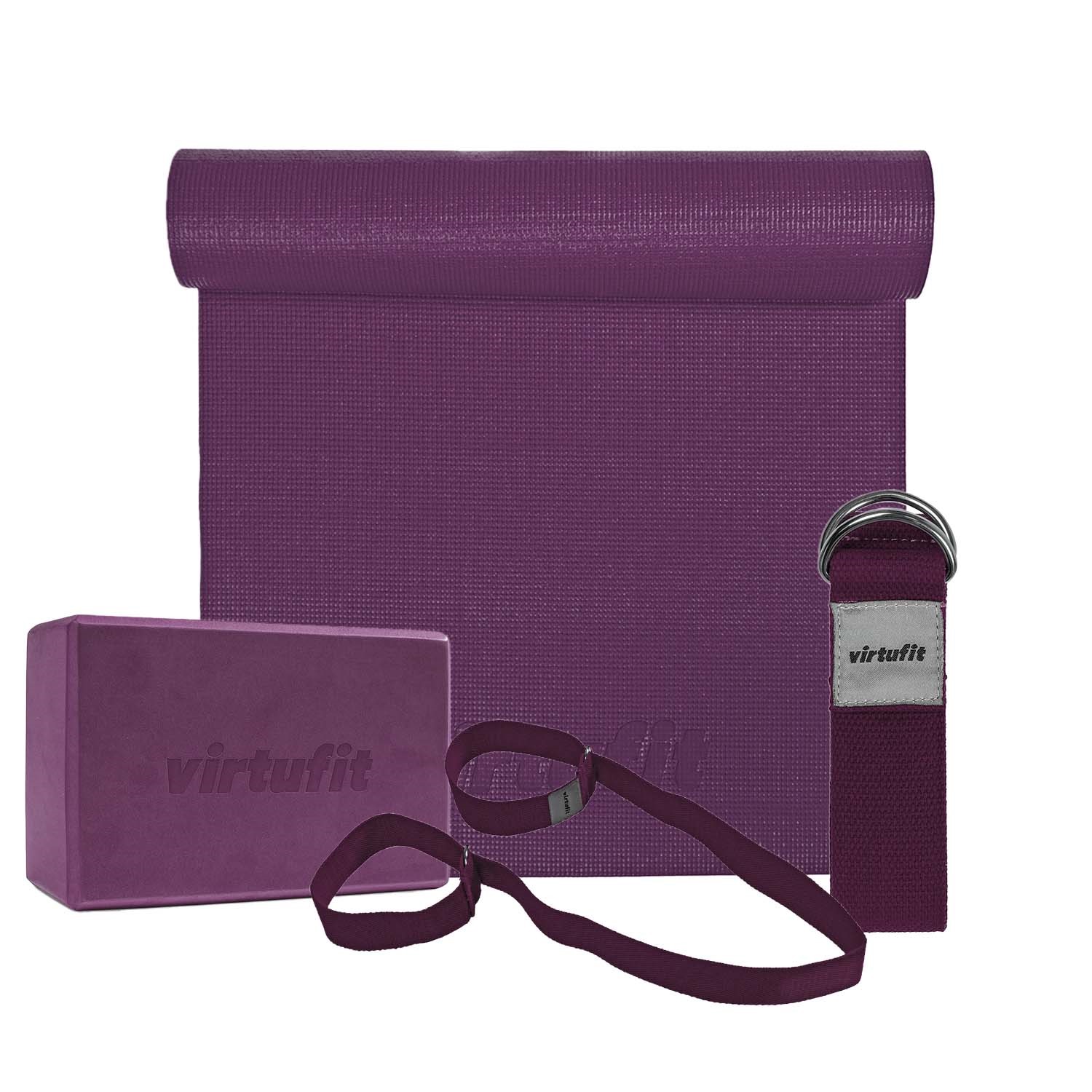 VirtuFit Premium Yoga Set - 4-Delig - Mulberry