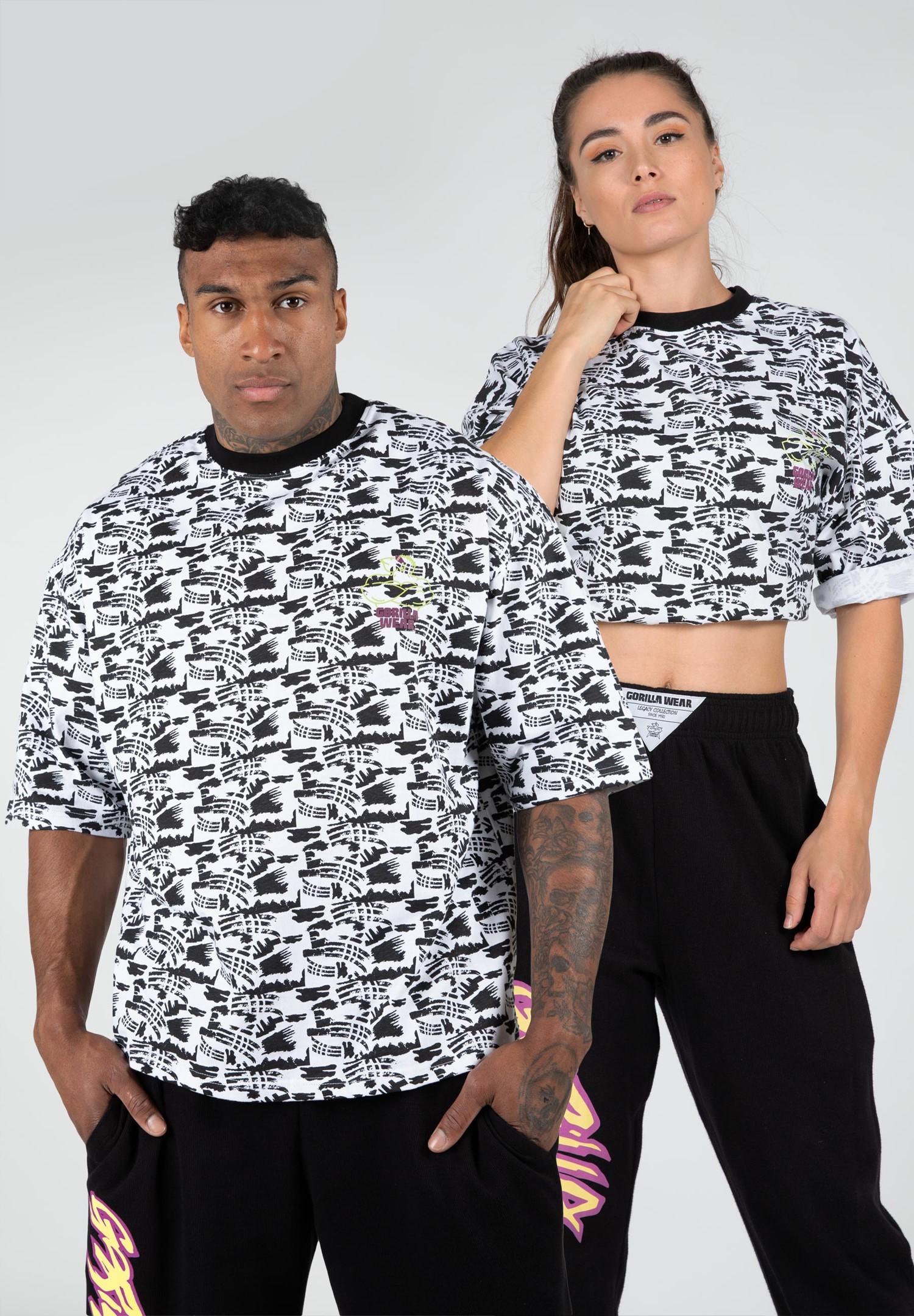 Legacy Oversized T-Shirt - White/Black - XL