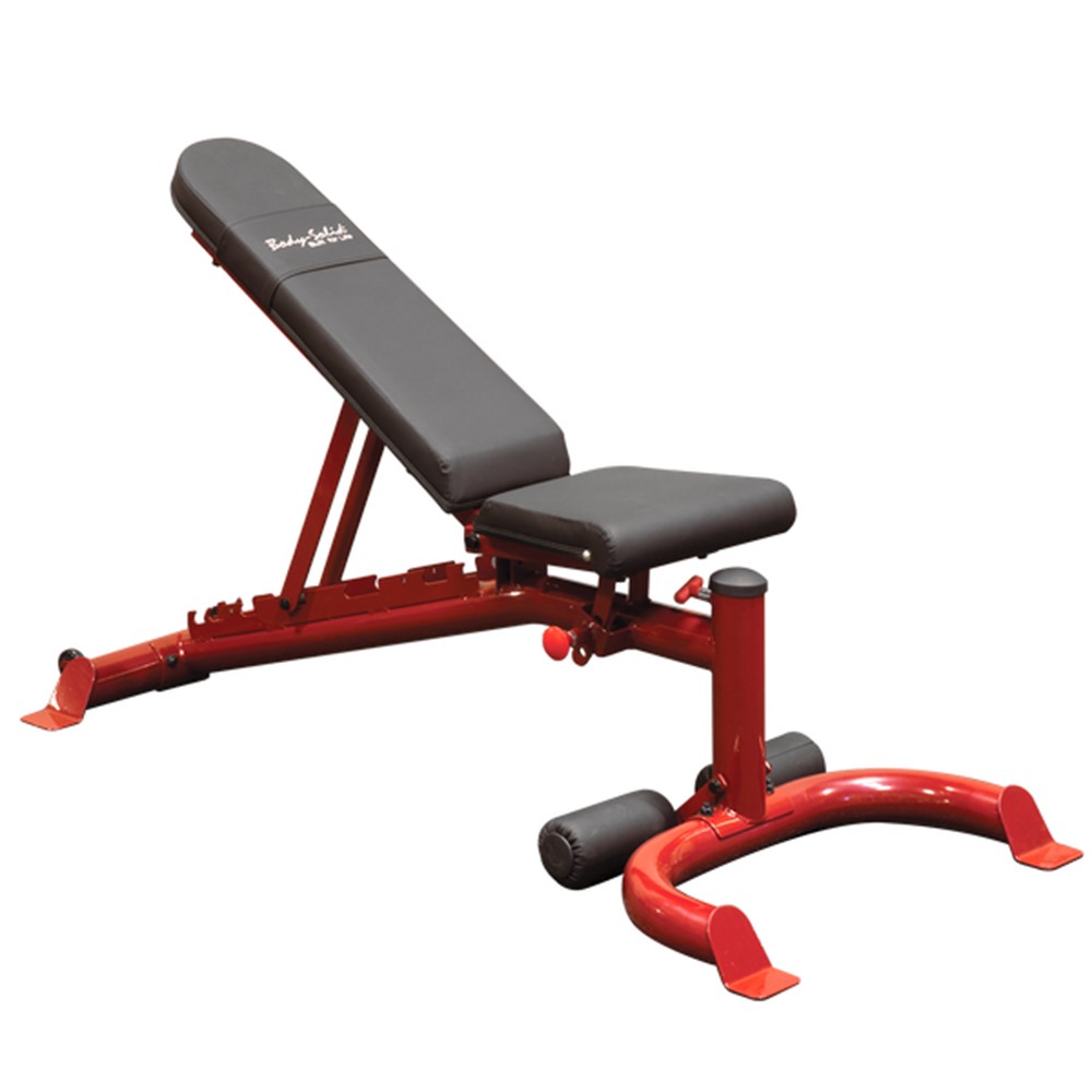 Body-Solid Flat Incline/Decline Trainingsbank - Rood