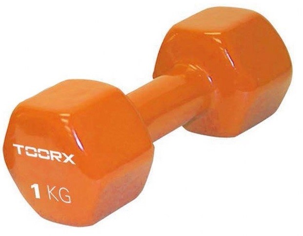 Toorx Vinyl Dumbbell - Per Stuk - 1 kg - Oranje