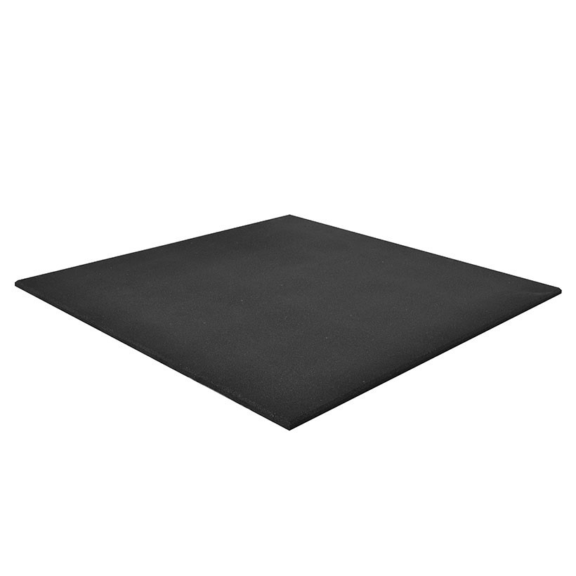 Rubber Ecoline Vloer - 100 x 100 x 2 cm - Zwart