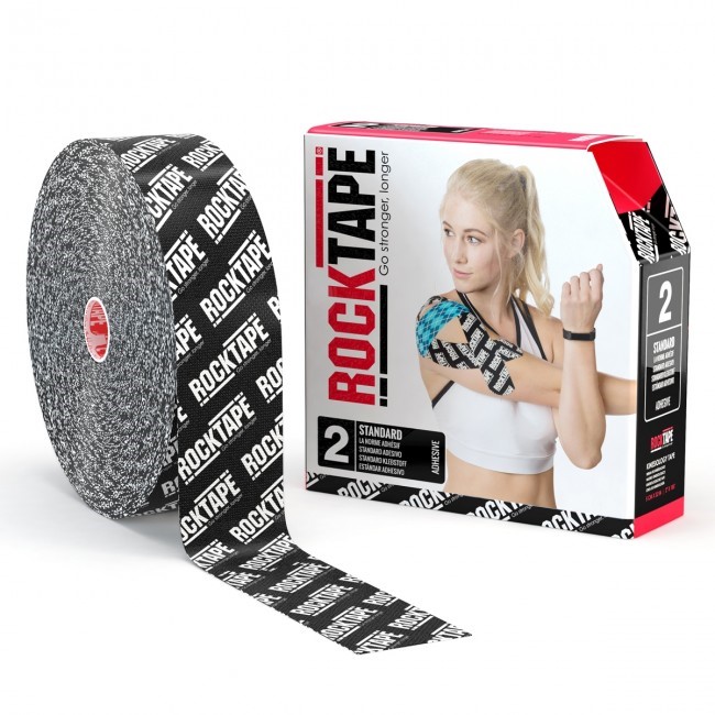 RockTape Classic Kinesiotape - Sporttape - 5 cm x 32 m - Zwart Logo