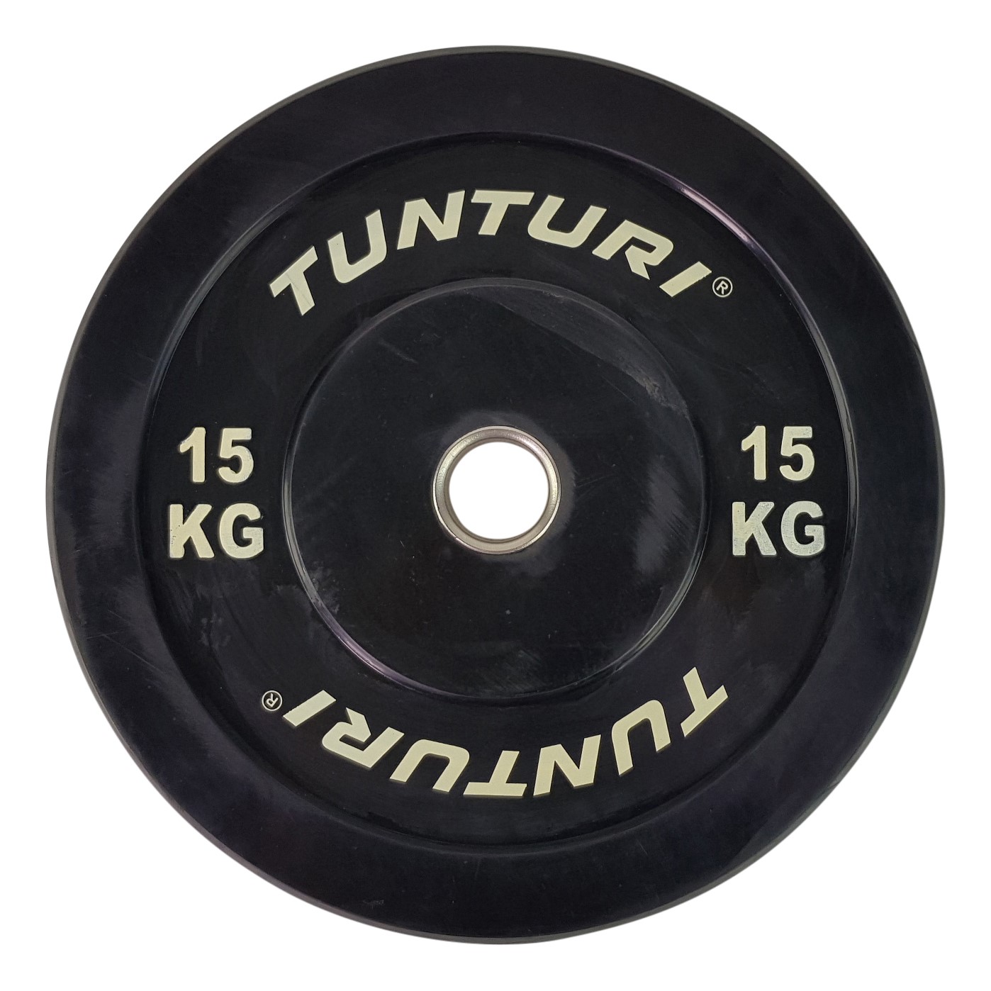 Tunturi Bumper Plate - Halterschijf - Zwart - 15 kg