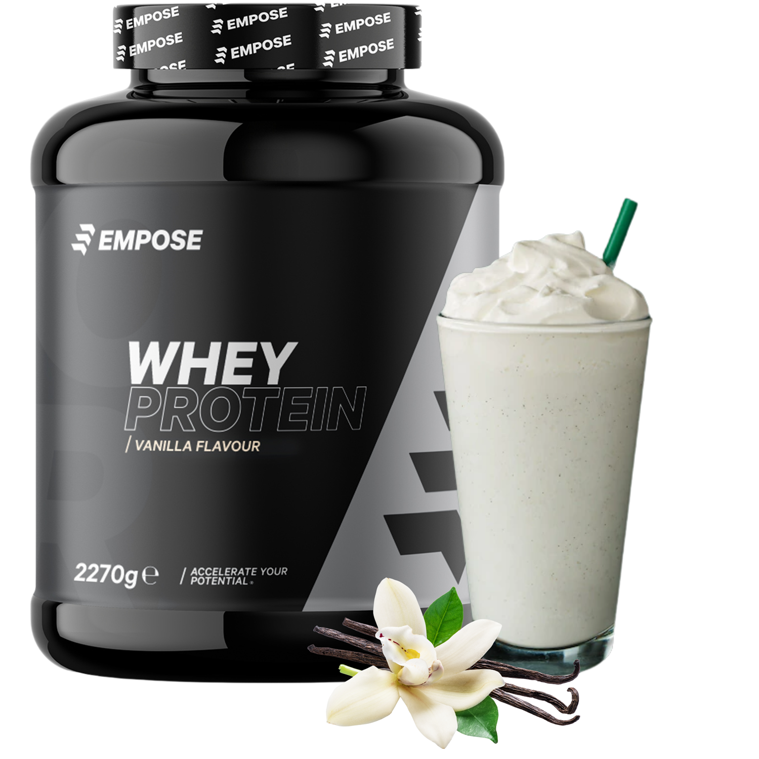 Empose Nutrition Whey Protein - Eiwit Poeder - Vanille - 2270 gram