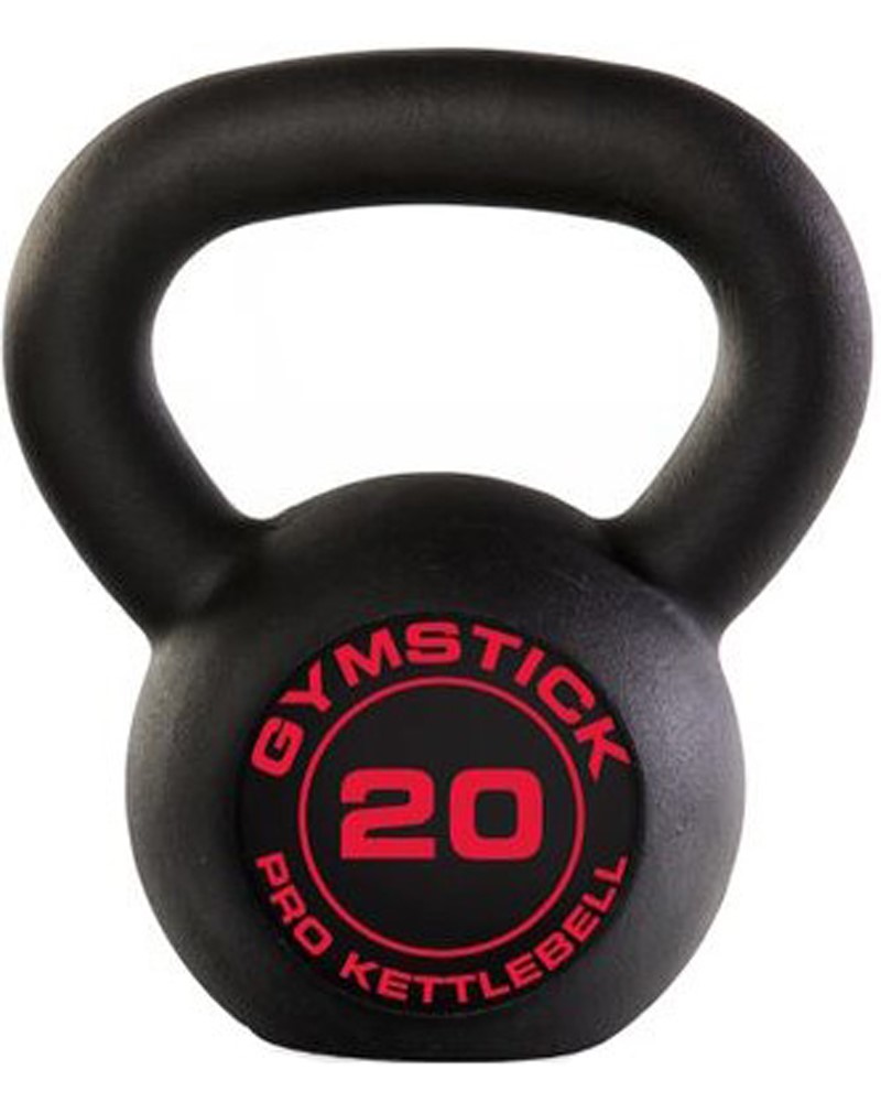 Gymstick Pro Kettlebell - Zwart - Met Online Trainingsvideo's - 20 kg