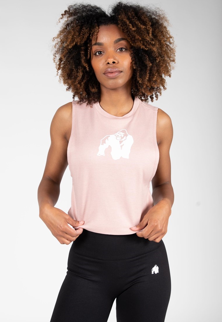 Addison Drop Armhole Tank Top - Pink