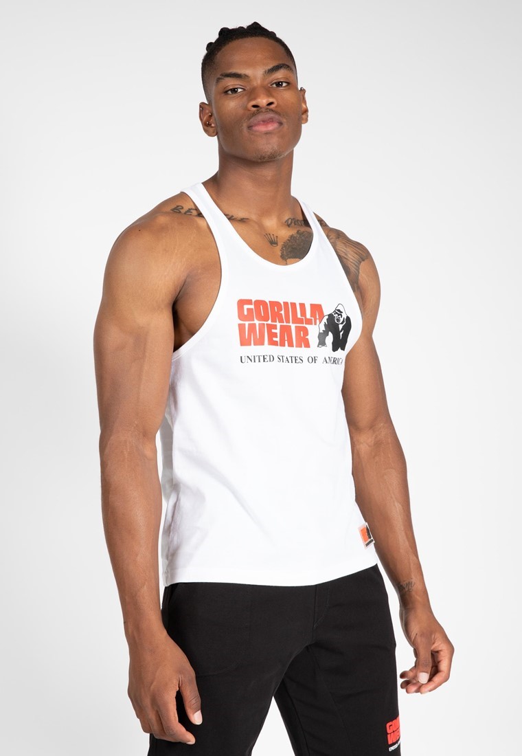 Gorilla Wear Classic Tank Top Wit - 3XL