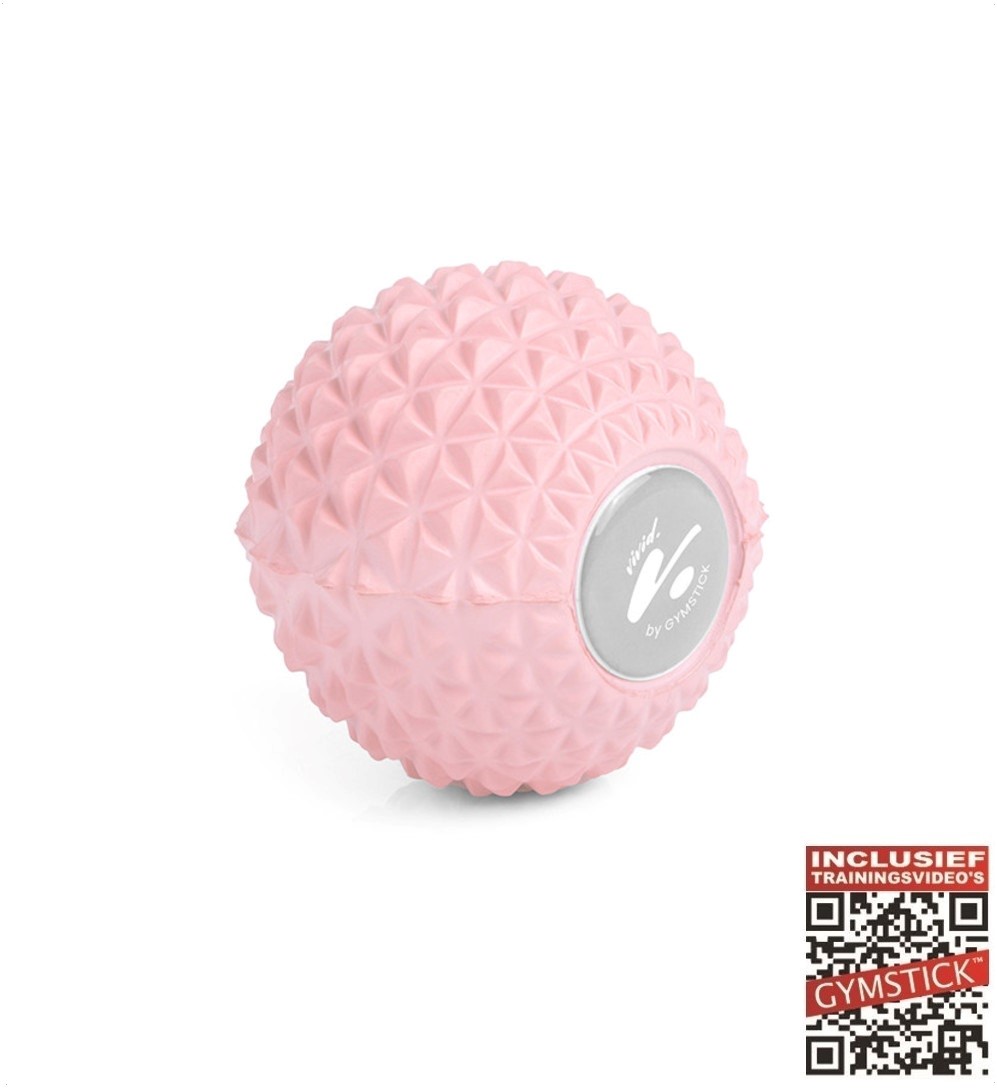 Gymstick Vivid Massage Ball - 10 cm - Roze - Met Online Trainingsvideo's