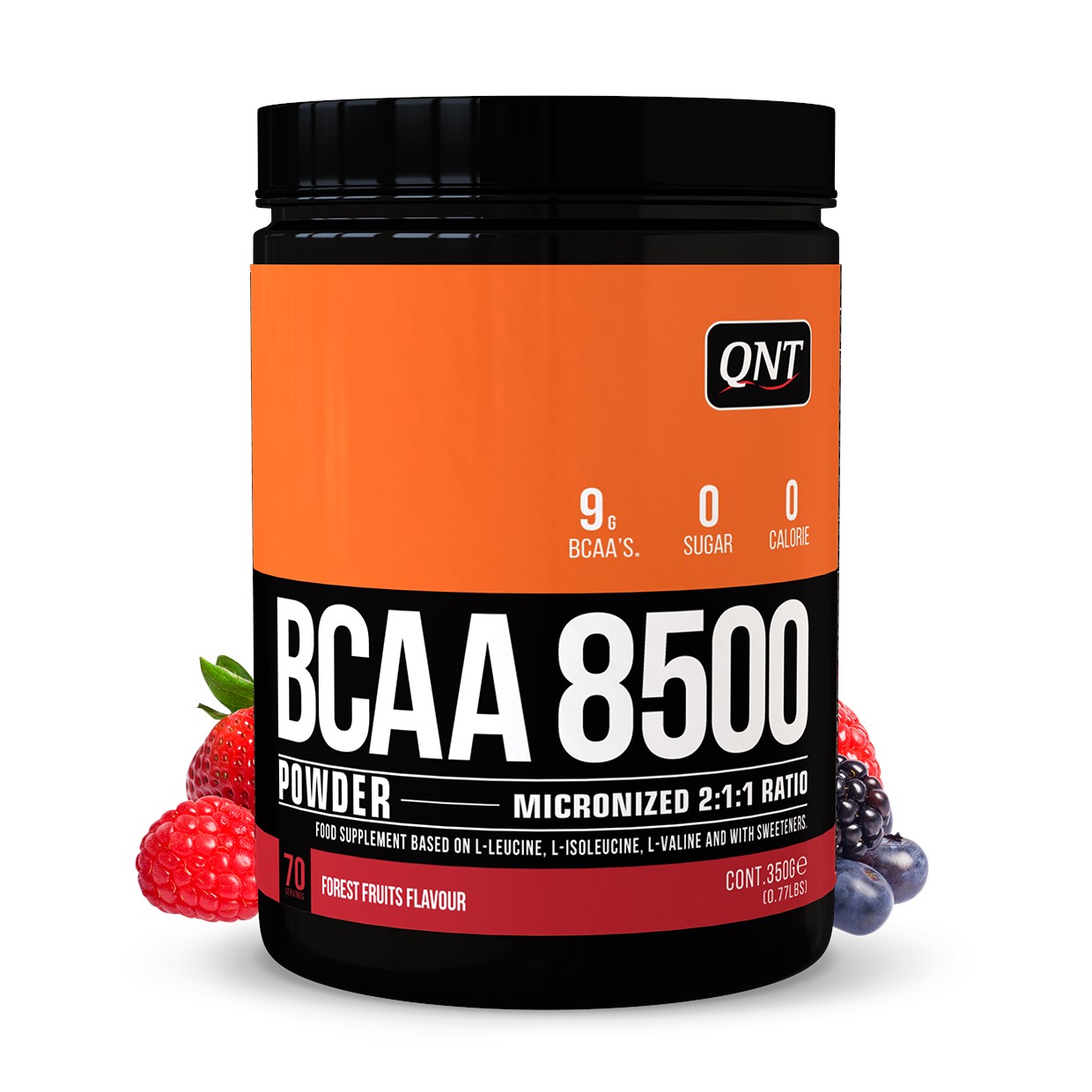 QNT BCAA Poeder 8500 - 350 gram - Forest Fruits