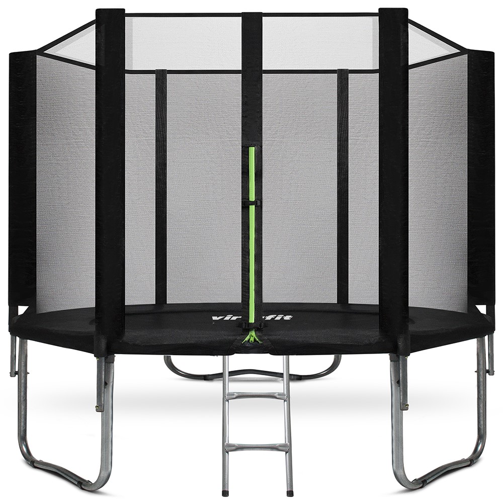 VirtuFit Trampoline met Veiligheidsnet - Zwart - 251 cm - Tweedekans