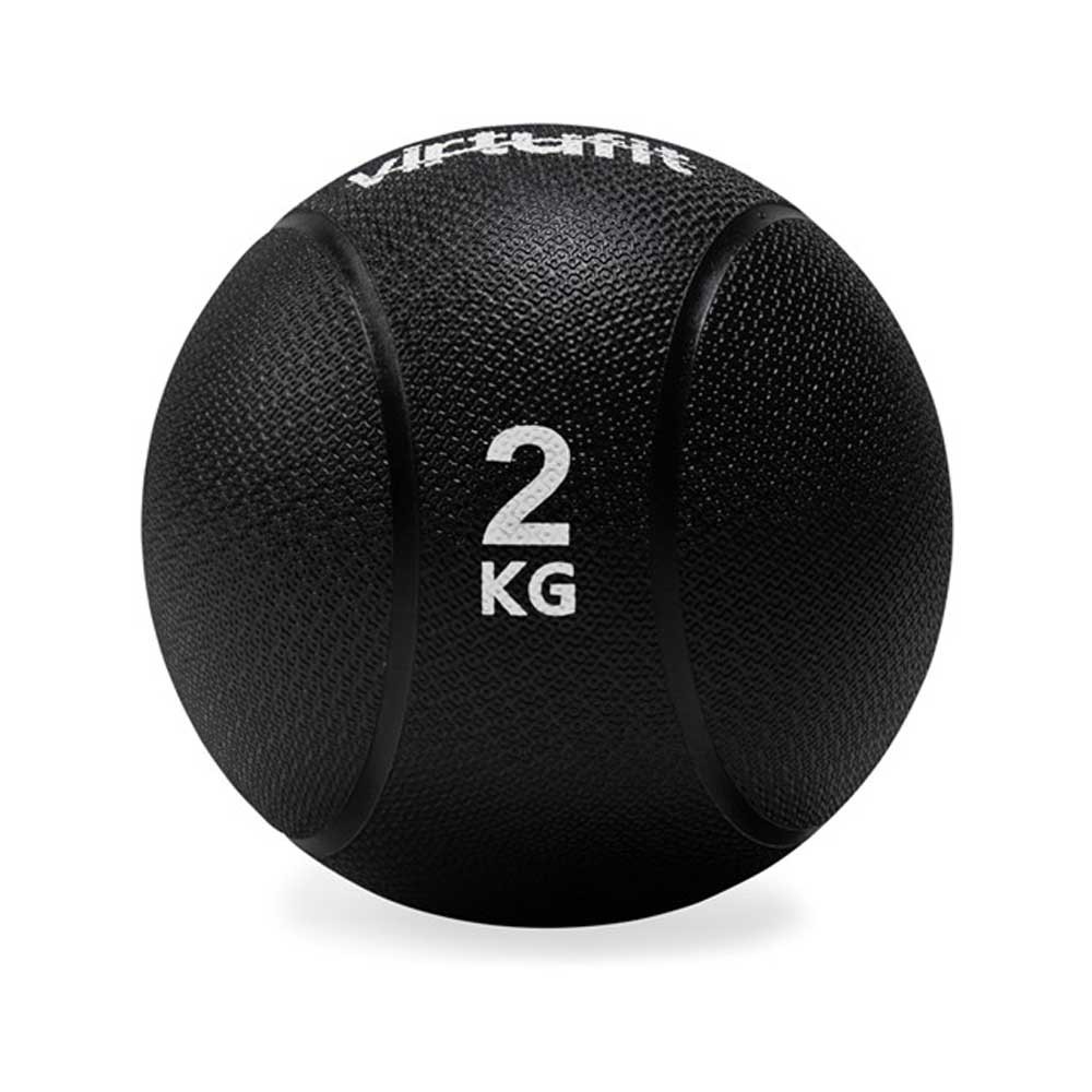 VirtuFit Medicijnbal Pro - Medicine Ball - 2 kg - Rubber - Zwart