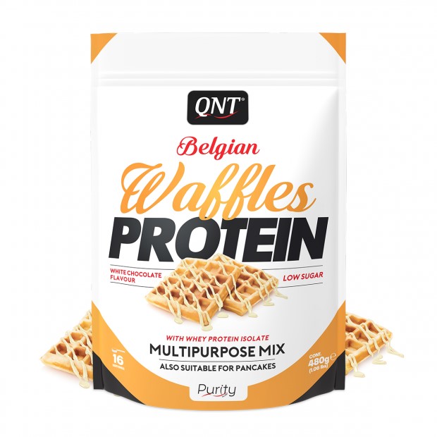 QNT Belgische Proteine Wafel Mix - 480 gram - White Chocolate