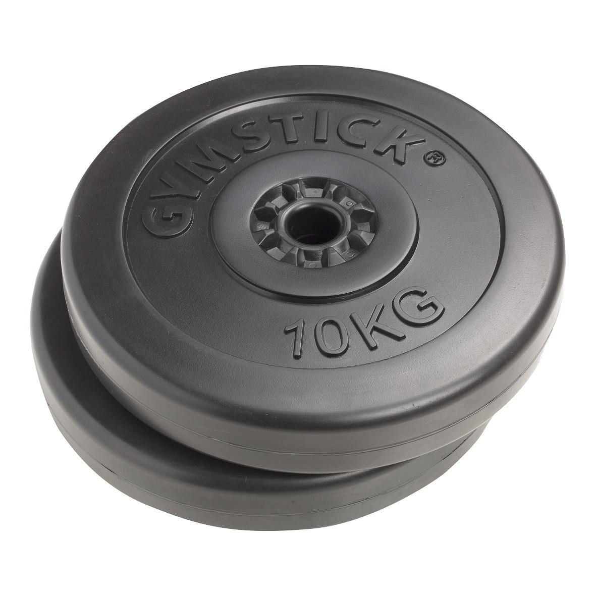 Gymstick Vinyl Halterschijven - 30 mm - 2 x 10 kg