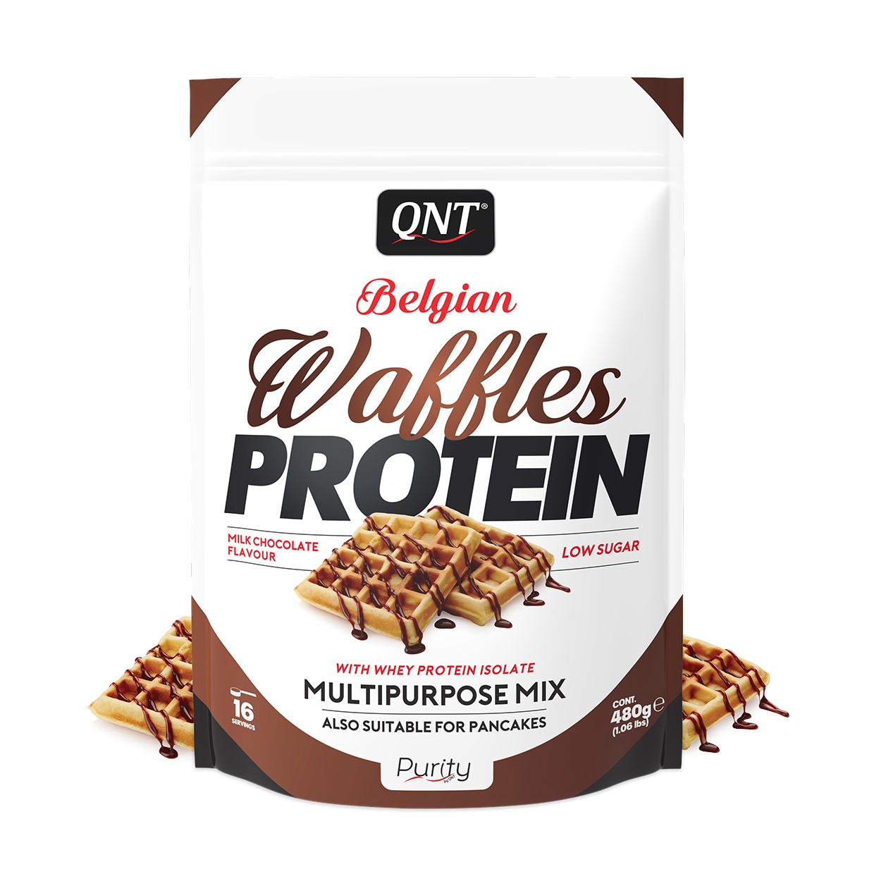 QNT Belgische Proteine Wafel Mix - 480 gram - Milk Chocolate