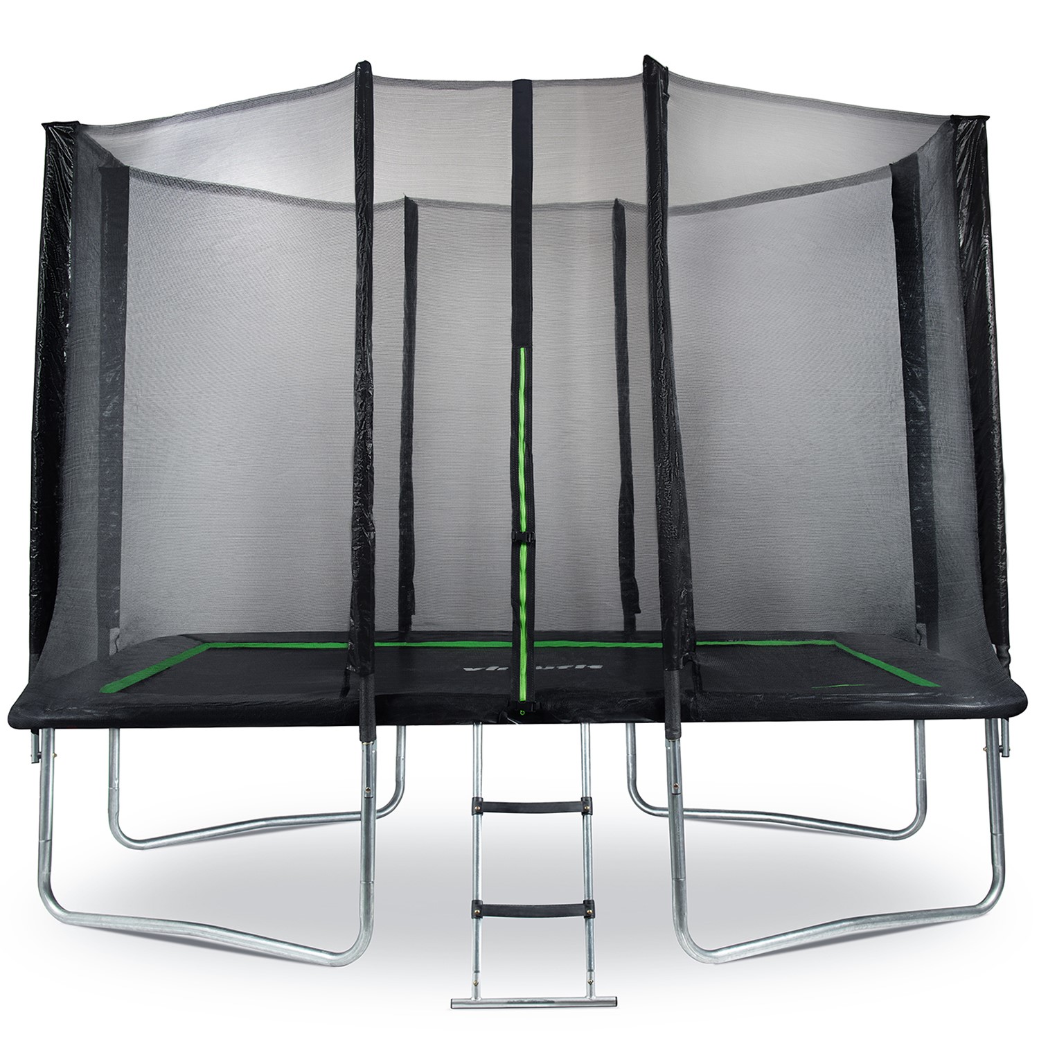 VirtuFit Rechthoekige Trampoline met Veiligheidsnet - Zwart - 213 x 305 cm - Tweedekans