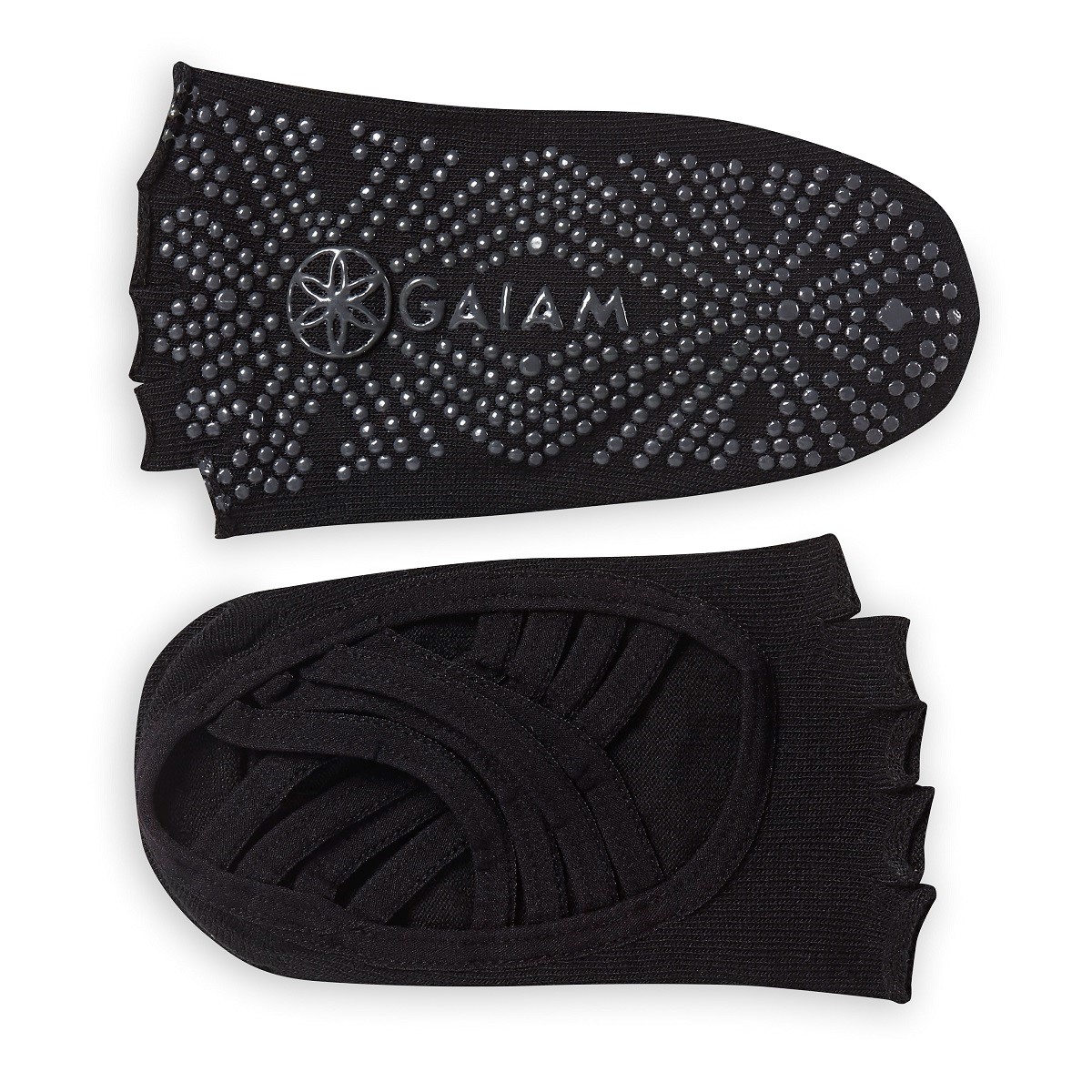 Gaiam Studio Grip Yoga Socks - Anti-slip Yogasokken - Zwart - S/M