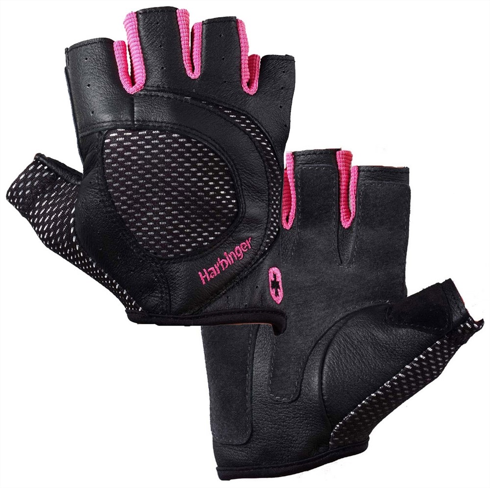 Harbinger womens pro fitness handschoenen black/pink-M