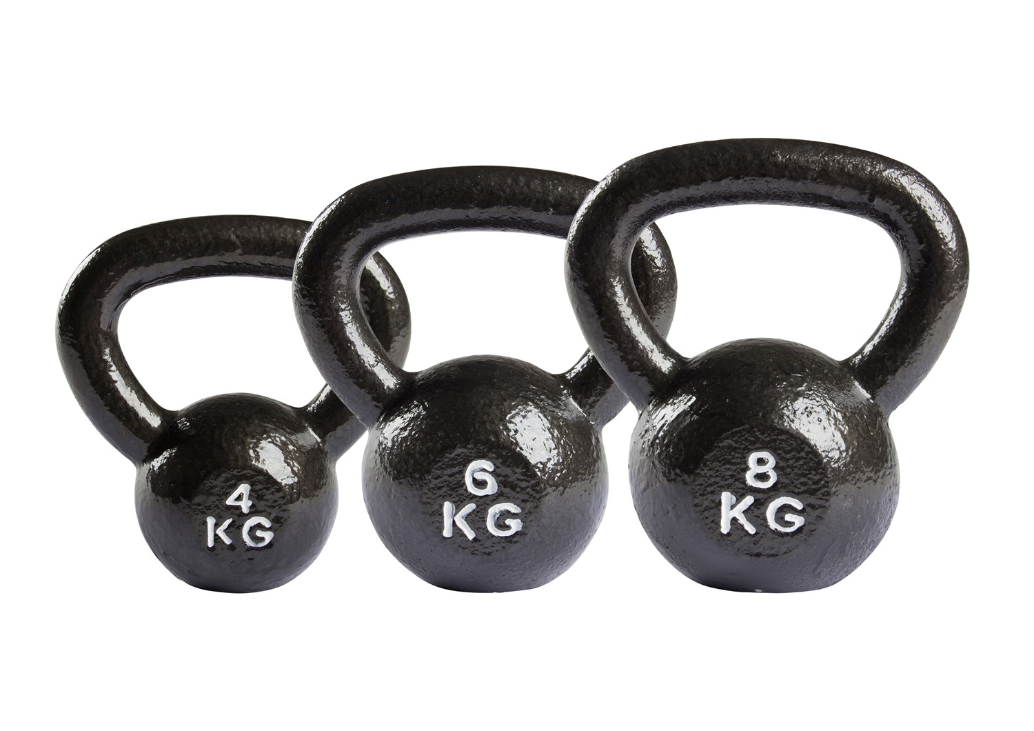 VirtuFit Kettlebell Set Gietijzer 4-6-8 kg