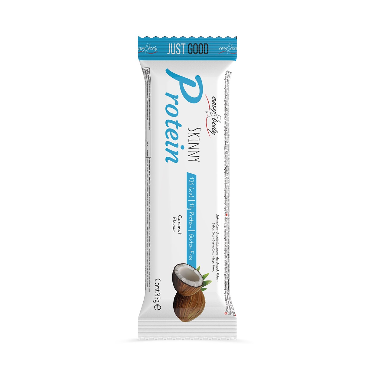 QNT Easy Body High Protein Nutrition Bar - Eiwit Reep - 24 x 35 gr - Coconut