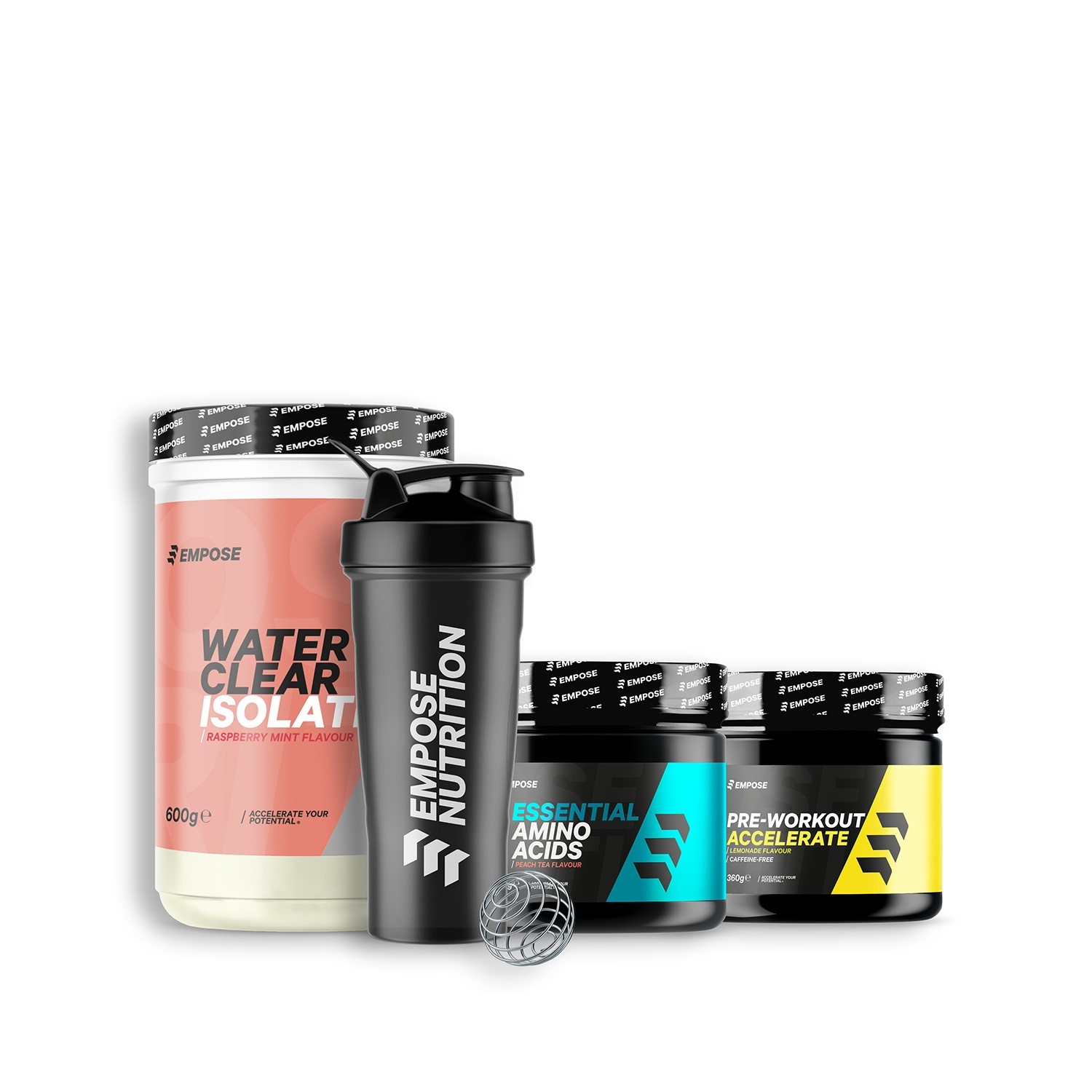 Empose Nutrition Starter Pack - Raspberry - Peach Tea - Lemonade