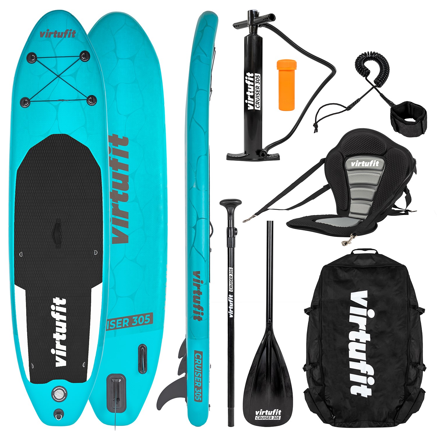 VirtuFit Supboard Cruiser 305 - Met Kajak zitje, accessoires en draagtas