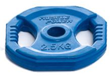 Muscle Power Aerobics Halterschijf - 30 mm - 2.5 kg - Blauw - Per stuk