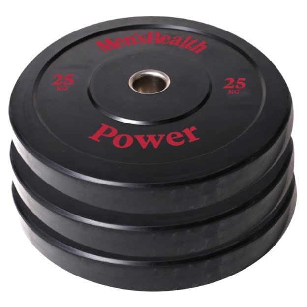 Men's Health Bumper Plate - Halterschijf - 50 mm - 25 kg