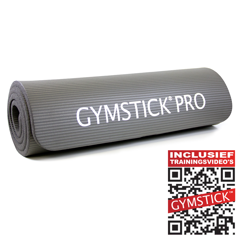 Gymstick fitnessmat NBR Grijs - Met Online Trainingsvideo's