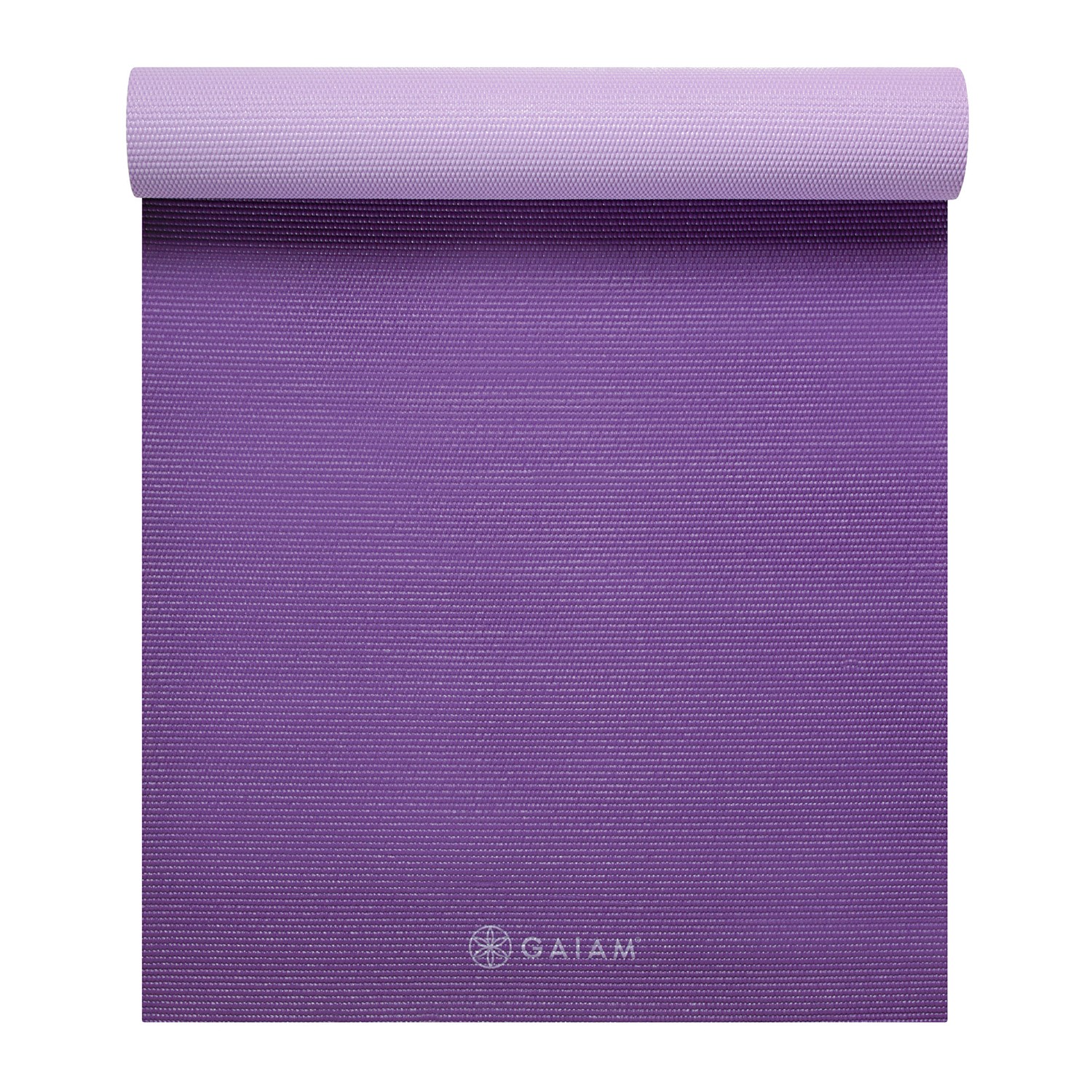 Gaiam 2-Color Yoga Mat - 6 mm - Plum Jam