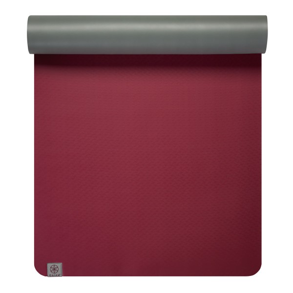 Gaiam Yoga Mat - 5 mm - Earth Lovers Magenta / Grey