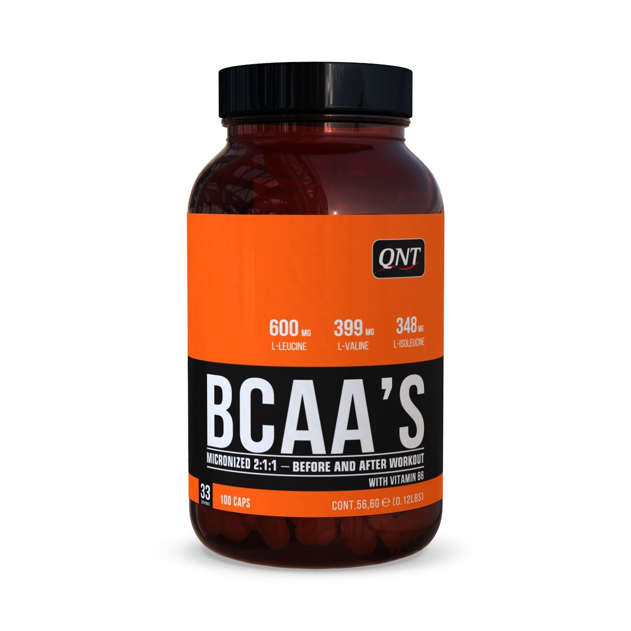 QNT BCAA's + Vitamine B6 - 100 caps