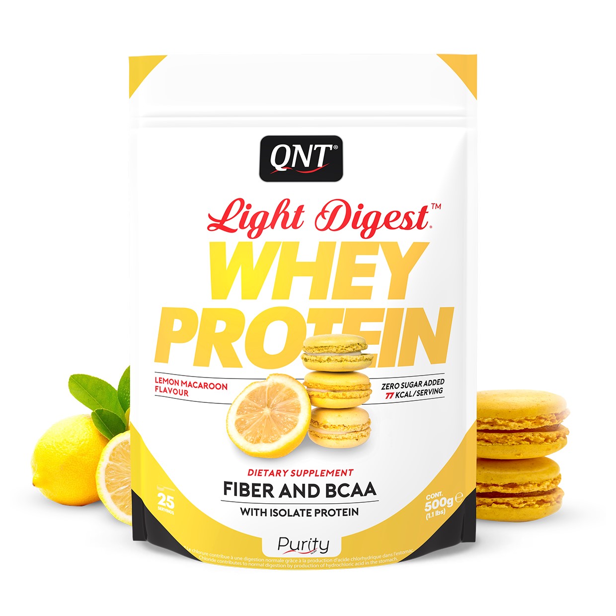 QNT Light Digest Whey Protein - Eiwit Poeder - 500 gram - Lemon Macaroon