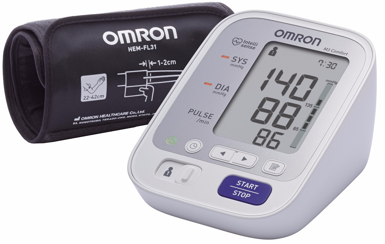 Omron M3 Comfort - Bovenarmbloeddrukmeter