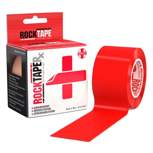 RockTape RX Kinesiotape - Sporttape - 5 cm x 5 m - Rood