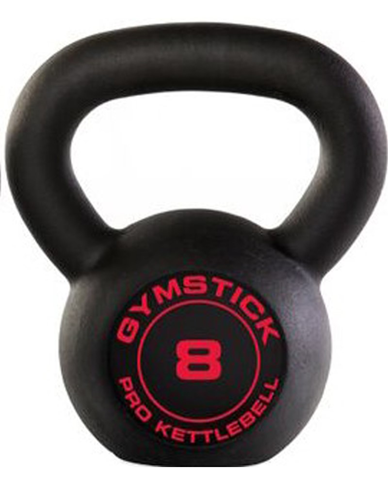 Gymstick Pro Kettlebell - Zwart - Met Online Trainingsvideo's - 8 kg