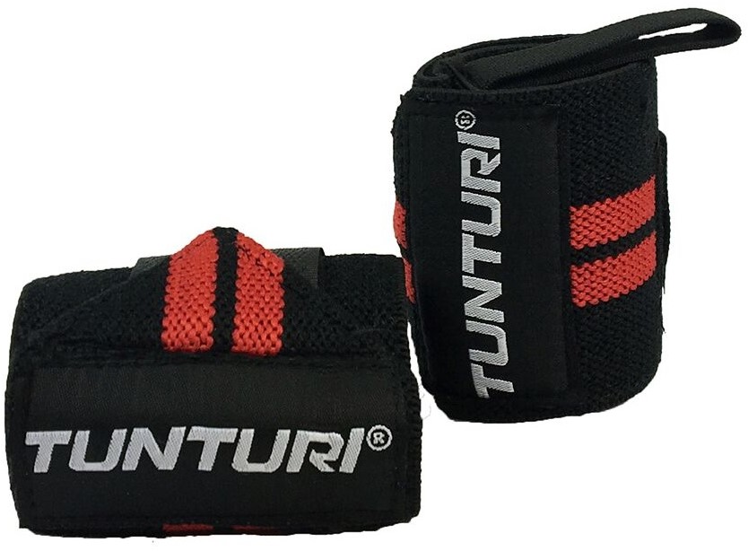 Tunturi Wrist Wraps - Zwart/Rood