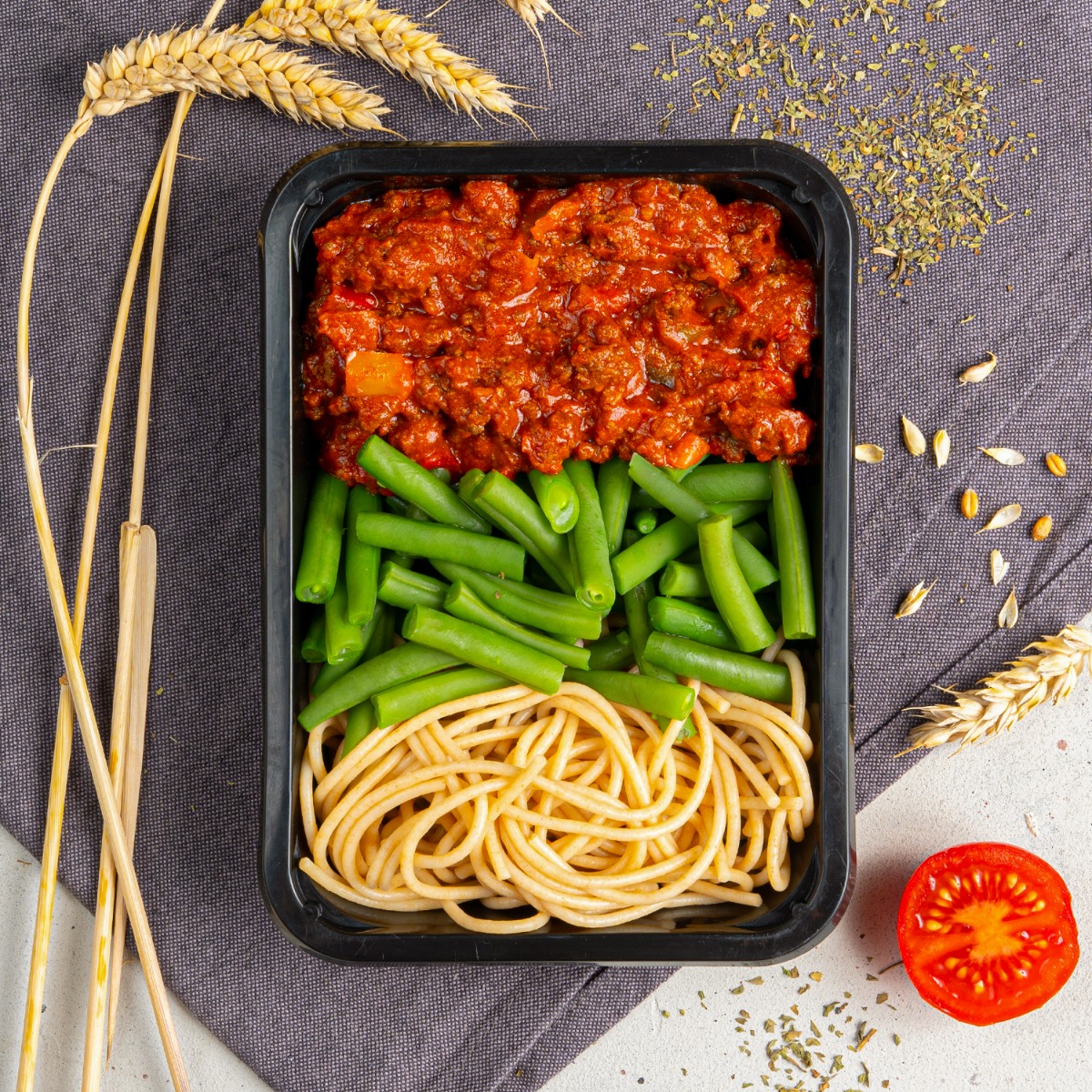 Afvallen - Volkoren Spaghetti Bolognese - Beef - Sperziebonen