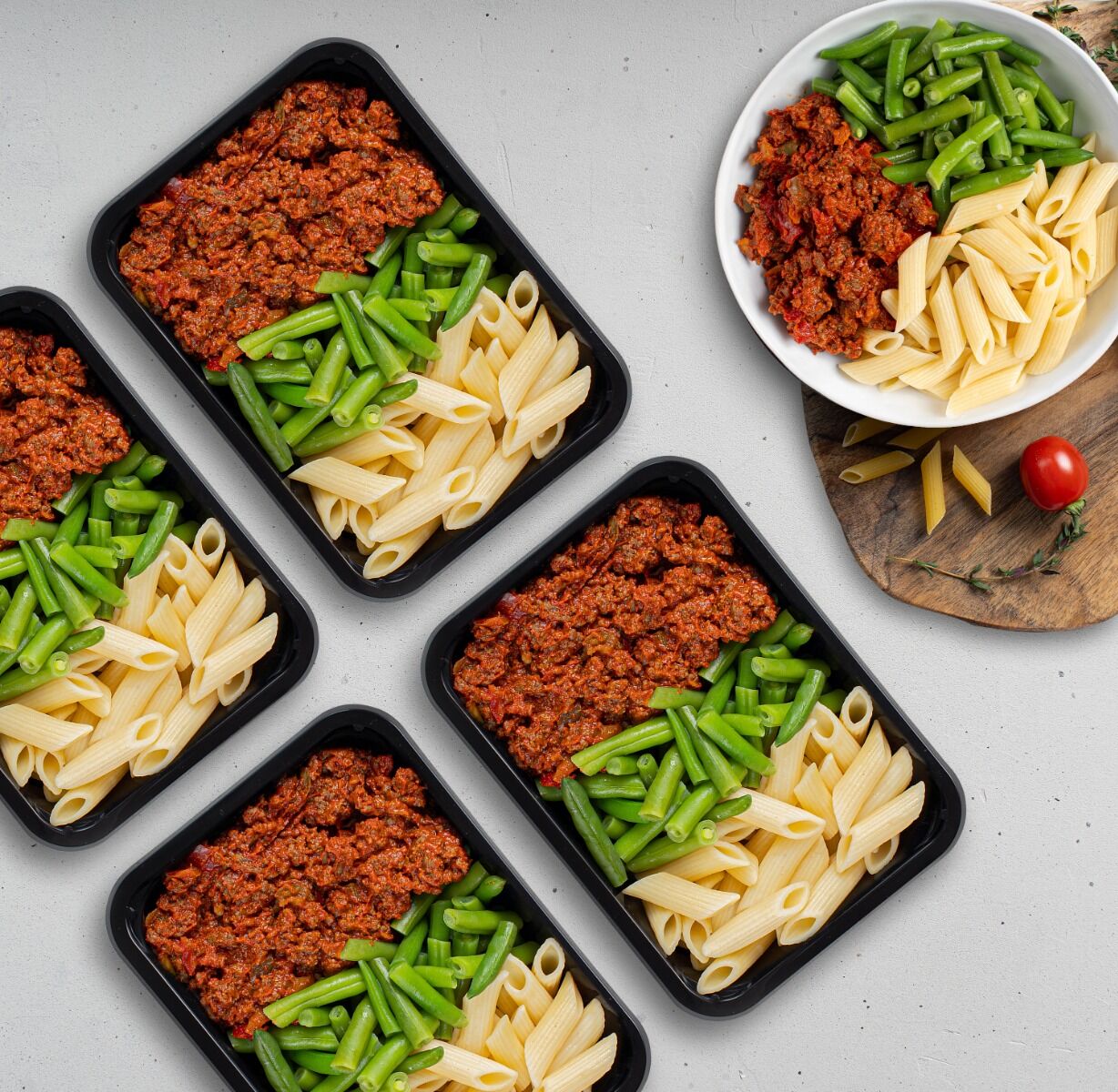 Afvallen 4 maaltijden Pasta Beef– Paprika Bolognese