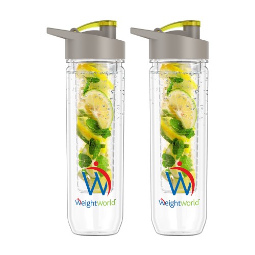 Fruit Infuser Bottle - 2 stuks - Waterfles met fruitfilter - 800ml - BPA Vrije fles