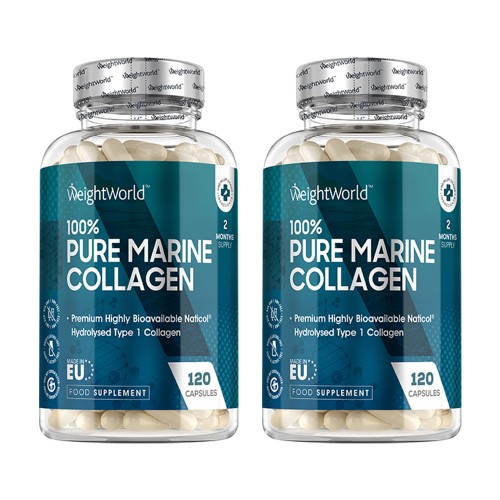 Pure Marine Collagen - Gezondheidssupplement - 180 Capsules -WeightWorld NL - Duo