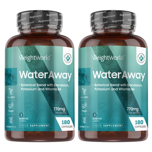 Water Away - Natuurlijk Diuretisch Supplement - 60 Capsules - Duo - WeightWorld NL